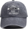 KKMKSHHG Funny Retirement Gifts for Men and Women, This Legend Has Retired Baseball Cap