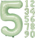 40" Olive green Number Balloons Helium Foil Mylar Balloon Birthday Party banquet Decoration Digital 5