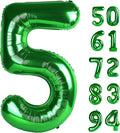 Green 5 Balloon, Number Balloons 40 Inch, 5th Birthday Balloon Decorations, Green Party Supplies, 5 Number Balloons, Number 5 Balloon, Games Theme Birthday Decorations