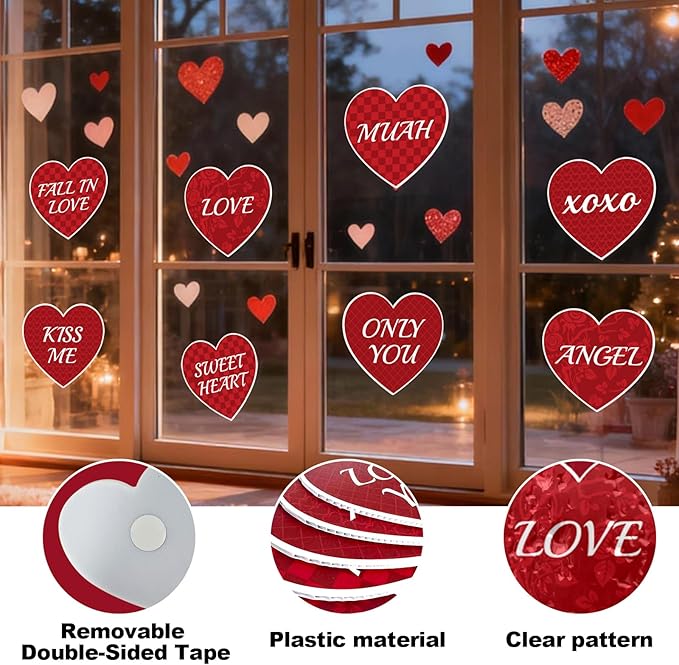15 PCS Valentine's Day Decorations Valentine's Day Yard Signs, Valentines Love Heart Outdoor Decorations, Happy Valentines Day Heart Yard Signs, Valentine's Day Wedding Anniversary Outdoor Decor SetLawn Pathway Decor