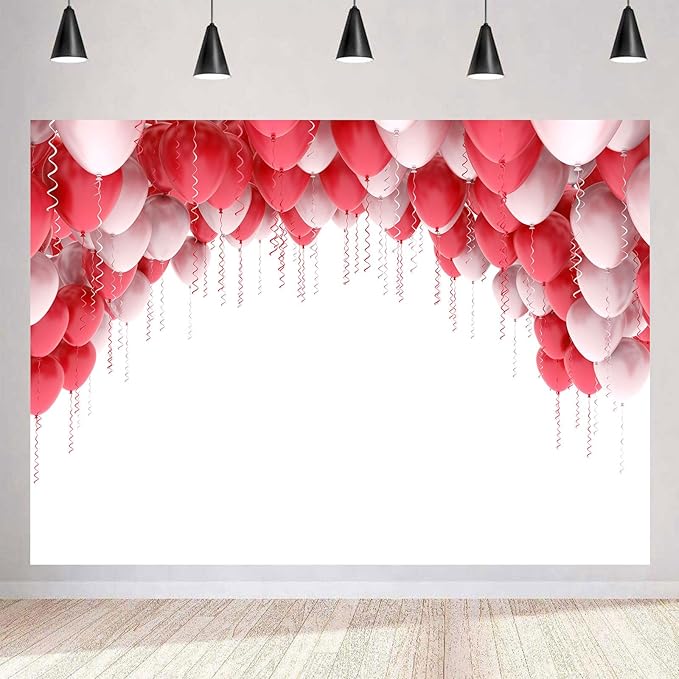 7x5ft Balloon Backdrop, Suitable for Birthday Parties, Baby Showers, Team Gatherings, and Family Gatherings and Photography Background Cloth