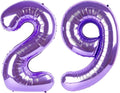 40 Inch Purple Number 29 Digital Balloon,Jumbo Mylar Foil Helium Balloon for 29 Balloons for Birthday Party,Wedding Anniversary Party Decorations
