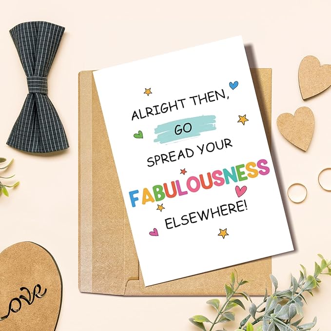 Funny Leaving Card for Coworker & Friend - Farewell & New Job Card for Women & Men