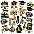 30 Pcs Graduation Photo Booth Props 2026,Grad Party Supplies for College, Graduation Deco Class Favors Supplies, Party Decorations Set Picture Props
