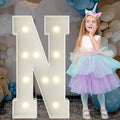 3FT Marquee Light Up Letters, Large Marquee Letters, Pre-cut Foam Board Letter N for Engagement Wedding Decorations Birthday Party Backdrop Decor, Balloon Arch Kit