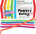 IMPRESA Monkey Sensory Noodles - 5-Pack, 12 in to 8ft, Ages 3+ - Calming Relief with Stretchy Fidget - String Toy for On-The-Go Relief - Durable TPR