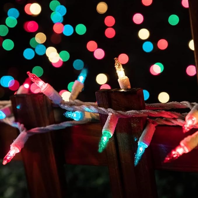 LAMPHOME Easter String Lights, 20FT 100 Count Incandescent Connectable Christmas Mini Lights, Waterproof Easter Decorations for Indoor Outdoor Patio Party Home Garden Yard Decor