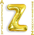 AULE 40 Inch Big Letter Balloon Gold Z Large Foil Helium Alphabet Balloons A-Z for Birthday Anniversary Graduation New Year Party Decoration Supplies