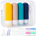 MODENGKONGJIAN 16 Pack Travel Bottles for Toiletries,TSA Approved Silicone Squeezable Travel Shampoo Bottles, 3oz Leak Proof Refillable Toiletry Cosmetic Containers (16PCS/Blue)