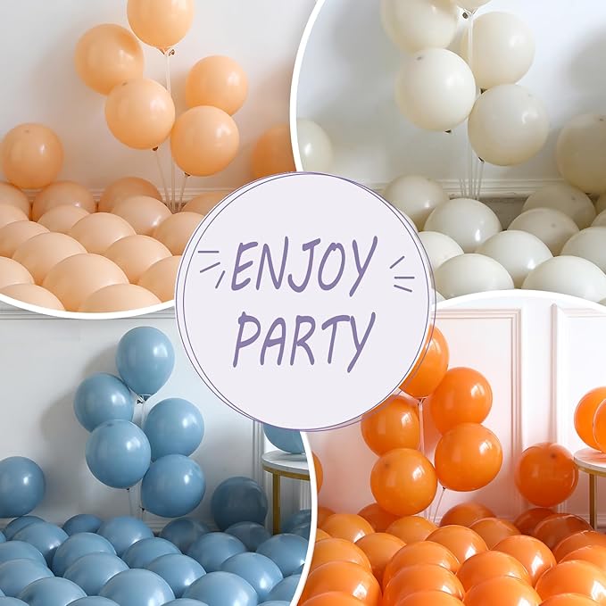Fall Thanksgiving Balloon Arch Kit 137PCS Dusty Blue and Burnt Orange Balloon Garland for Fall Birthday A Little Pumpkin is On The Way Baby Shower Decorations