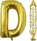 Letter Balloons Gold Party Balloon - 40 Inch Large Gold Letter D Balloon, Letter Balloon Birthday Decorations, Balloon for Women Men Anniversary Party Decorations Supplies