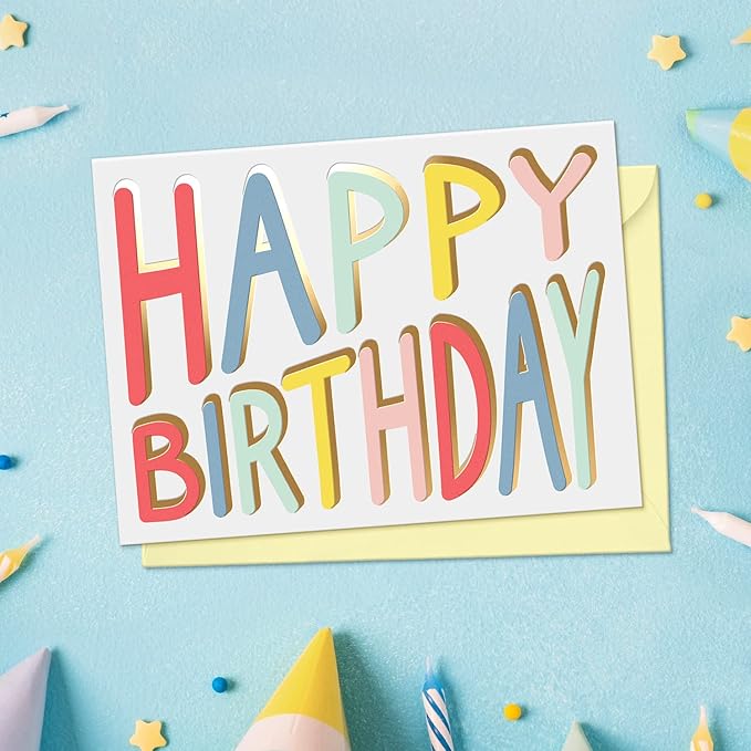 Sweetzer & Orange Happy Birthday Cards with Envelopes & Assortment Box. Variety Set of 20 Assorted Birthday Cards with Envelopes, Perfect Bulk Pack for Celebrations, Special Occasions, Friends