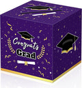 Graduation Decorations 2026 Purple Graduation Card Box Graduation Party Decorations,Graduation Box,Congrats Grad Gifts Box for 2026 Graduation Party Supplies Favors