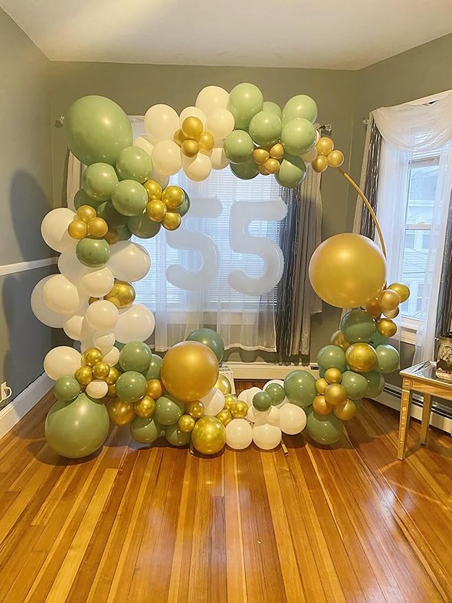 Number 6 Balloon 40 Inch, 6th Birthday Balloon for Boy Girl, White 16 60 61 65 Numbers Balloons Birthday Party Wedding Events Decorations