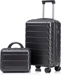 20+14 Inch Hardshell Luggages, Lightweight ABS Suitcase with Spinner Wheels