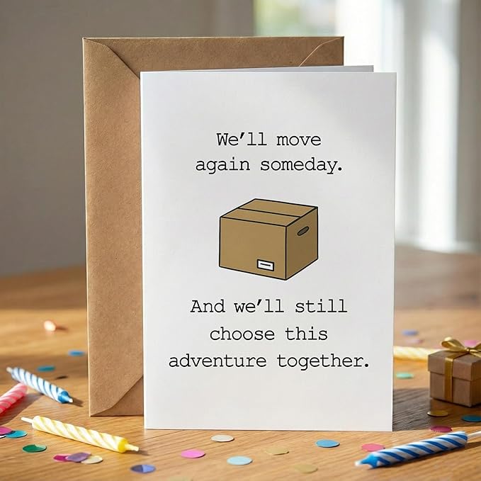 Romantic Moving Card, Adventure Together Future Card, for Couples, Love Note for Partner