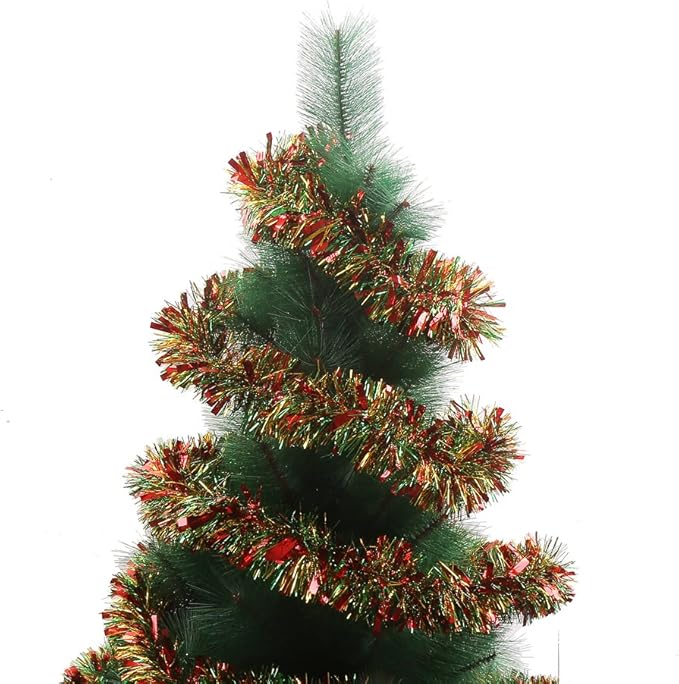 DECORA 33 Feet Tinsel Garland Mixed Color Hanging Garland for Home and Party Decoration