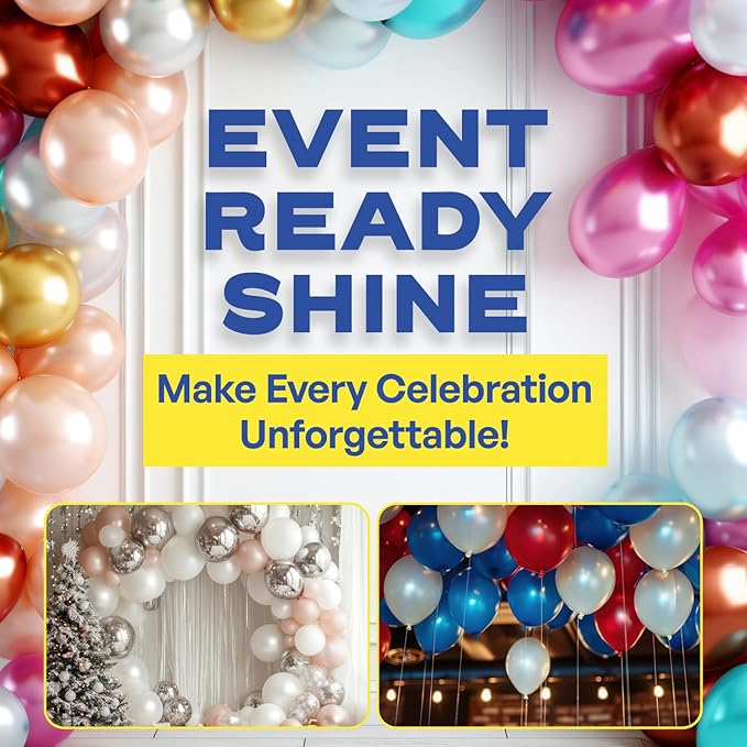 XL Balloon Shine Spray with Drop cloth, 22 oz - Instant Long-Lasting Gloss for Latex Balloons - No-Wipe, Mess-Free Aerosol - Water-Resistant, Silicone-Based - for Party & Event Décor - Made in USA