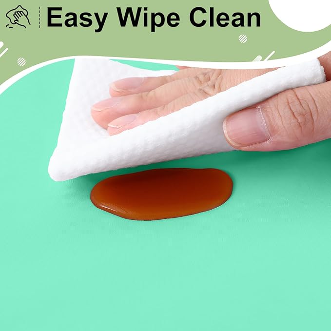 misaya 6 Packs Disposable Plastic Table Cloth, 54 x 108 Inch Waterproof Rectangle Tablecloth, Leakproof & Sturdy Decorative Table Covers for Easter, Picnic, Party and Outdoor, Mint Green