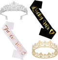 Engagement Party Decorations Crown Sash Set Future Mrs& Lucky Mr Decor Just Engaged Sash Tiara Decorations Engagement Gifts Sign