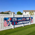 250th Anniversary American Banner Flag, 4th of July Decorations,1776-2026 USA 250th Birthday Premium Banner with Grommets, Decorations for Outdoor, Indoor, Yard, Garden, Porch (Style 1)
