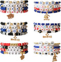 24PCS Class of 2025 Graduation Bracelets Handmade Adjustable Grad Party Jewelry Accessories Bulk