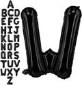 40 Inch Black Letter W Balloons, DIY Phrase Foil Alphabet Letter W Balloons DIY Word W Banner for Birthday Anniversary Celebration Graduation Party Supplies Decoration