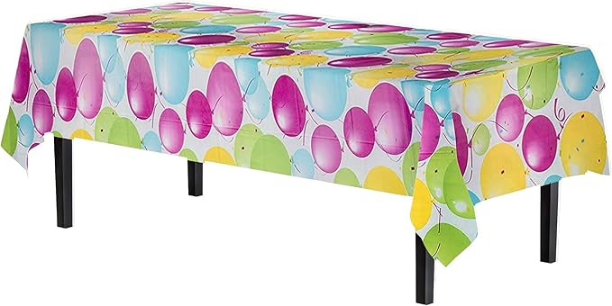Exquisite 12-Pack Premium Plastic Tablecloth 54in. x 108in. Rectangle