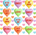 12pcs Valentine's Day Heart Balloons, 18 Inch Foil Heart Shaped Balloons With Heart Garland Valentines Galentines Day Decorations