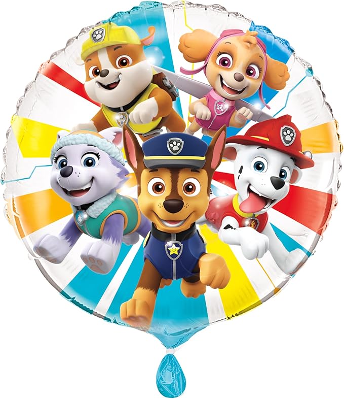 Paw Patrol Balloons - Bundle with 8 Latex Balloons & 1 Foil Balloon, Checklist - Paw Patrol Party Decorations - Chase & Skye Birthday Decorations