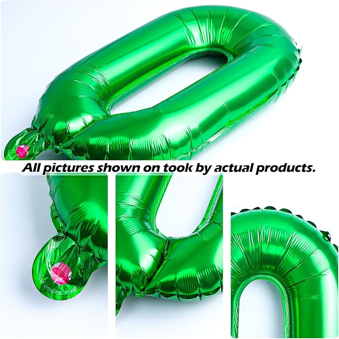 [20 Pcs] 16" Green Foil Number Balloons (2 sets of 0-9) - Mylar Aluminum Hanging Decorations for Graduation, Birthday, Christmas & New Year's Eve Parties