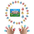 Soccer Ring Candy Lollipops Suckers Individually Wrapped Bulk for Birthday Party Favors, 3 Colors Sports Themed Ball Shaped Candies Goodie Bag Fillers, Team Treats, 30 Count
