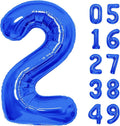 Number Balloons Navy Blue Balloons - Giant Number 10 Balloon, 10 20 30 40 50 Numbers Balloon Birthday Decorations, Blue Party Supplies for Boy Men