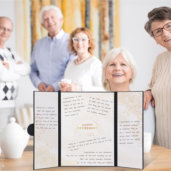 Retirement Party Decorations, Happy Retired Guest Book Alternative, Retirement Gifts for Women Men, Farewell Party Supplies Going Away Gifts for Office Coworker