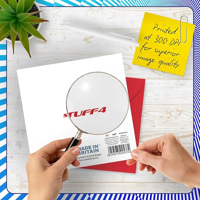 Stuff4 Funny 100th Birthday Card - 36,525 Days Old - Hilarious 5.7 x 5.7 Inch Greeting Card for Men, Women, Grandma, Grandpa, Mom, Dad - No Ink Smudge for Messages - Birthday Card Humor for Adults