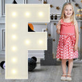 3FT Marquee Light Up Letters F, Big Marquee Letter for Baby Shower Birthday Engagement Wedding Marry Me Party Decor