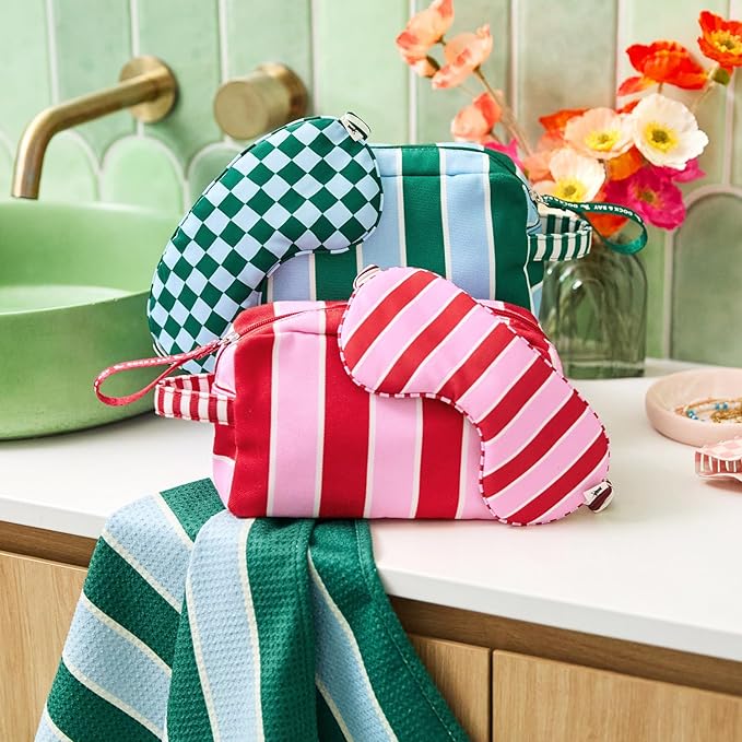 Dock & Bay Toiletry Bag - Large Travel Toiletries Kit - Peppermint Punch