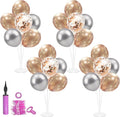 Champagne Balloon Stand Centerpiece Table Decorations for Women's Birthday Bridal Shower Wedding Engagement Anniversary Retirement Mother's Day New Years Decorations 2026 (Champagne set4)