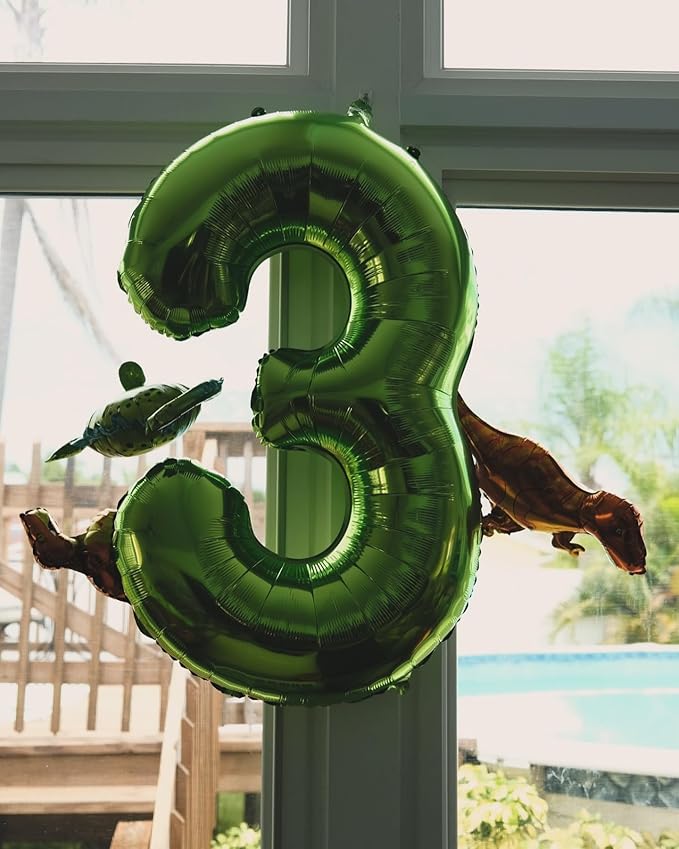 Light Green Number 7 Balloon 40 Inch, 7 Balloon Number, 7th Birthday Decorations, Light Green Party Supplies for Boys Girls