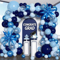 Blue Balloon Arch Kit Garland, Chrome Blue Light Navy Blue Confetti Balloons for Birthday Baby Shower 2026 Graduation Bridal Shower Wedding Anniversary Party Decorations