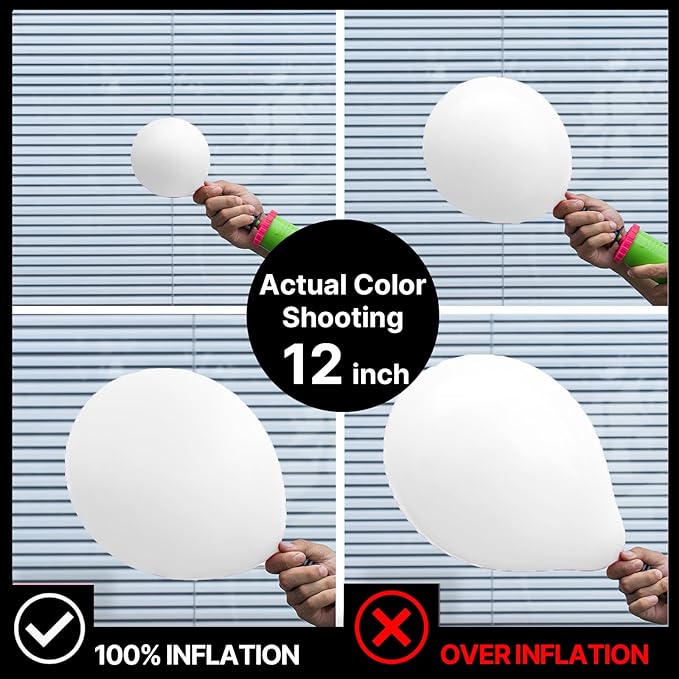 PartyWoo White Balloons 152pcs Different Sizes Pack of 18 12 10 5 Inch Matte Balloons Arch Kit for Baby Shower Birthday Graduation Wedding Anniversary Bridal Shower Party Decorations White-Y13