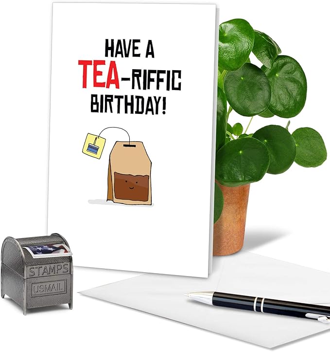 The Best Card Company - Birthday Puns Tea C6119DBDG