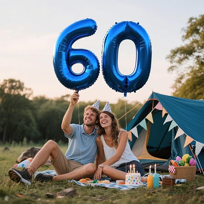40 Inch Navy blue Number 90 Digital Balloon,Jumbo Mylar Foil Helium Balloon for 90 Balloons for Birthday Party,Wedding Anniversary Party Decorations