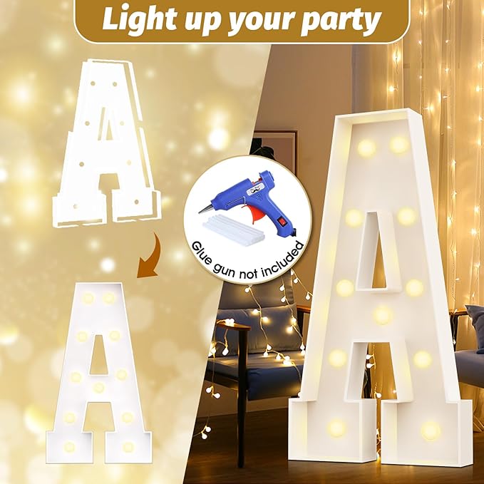 Ledido 4FT Marquee Light Up Numbers 1, Easy to Assemble Marquee Numbers 4 Feet Tall for Indoor & Outdoor Events, Large Lighted Number for Birthday Graduation Baby Shower Anniversary Party Decorations