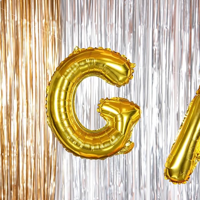 Restaurantware-Balloonify 16 Inch Letter Balloon, 1 Alphabet Party Balloon - Letter G, Self-Sealing, Gold Foil Mylar Finish, Hanging Loop, Decoration For Birthday, Wedding, Or Graduation