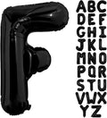 Black Letter F Balloons, 40 Inch Alphabet F Letter Balloons Foil Mylar Big Letter Balloons for Birthday Party Anniversary New Year Graduation Wedding Decorations