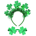 Semato St. Patrick’s Day Headband with Green Clover Sunglasses for St. Patrick’s Day Accessories Shamrock Irish Carnival Party Favors