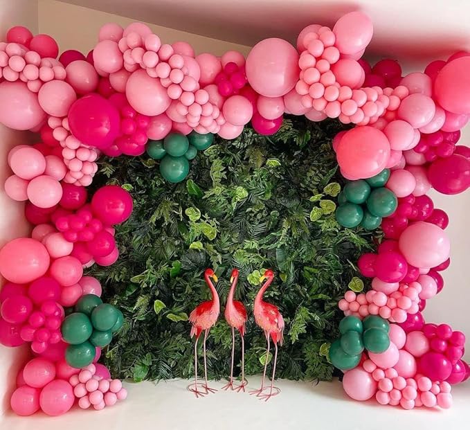 18 Inch Pink Large Balloons - 35Pcs Thick Pink Big Round Latex Party Balloons for Galentine's Day Valentine's Day Birthday Anniversary Baby Shower Wedding Engagement Themed Party Decorations