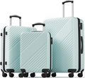Luggage Sets 3 Piece, ABS Hardside Suitcase Set (20/24/28) with Spinner Wheels, TSA Security Lock, Airline-Approved Carry-On & Lightweight Large Checked Luggage for Business, Travel, Family Vacations