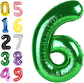 6 Birthday Decoration, 40 Inch Foil Big Balloon for Men And Women, Dark Green Balloons for 6, 16, 26, 60, 2026 Graduation, Birthday, Wedding Anniversary, Xmas, Party Supplies